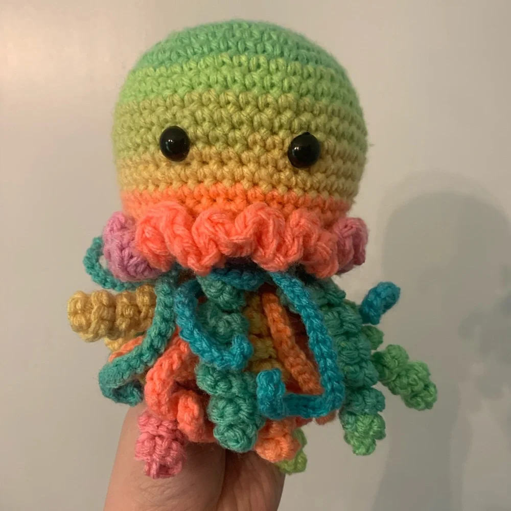 🪼 NEW Handmade Crocheted Jellyfish Stuffed Animal 🪼 - Picture 4 of 10